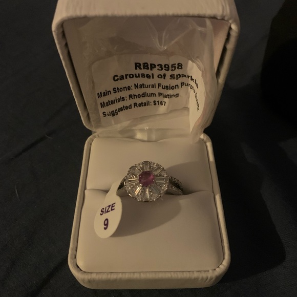 Bomb Party Natural Fusion Quartz on Rhodium Plating. - Picture 3 of 3